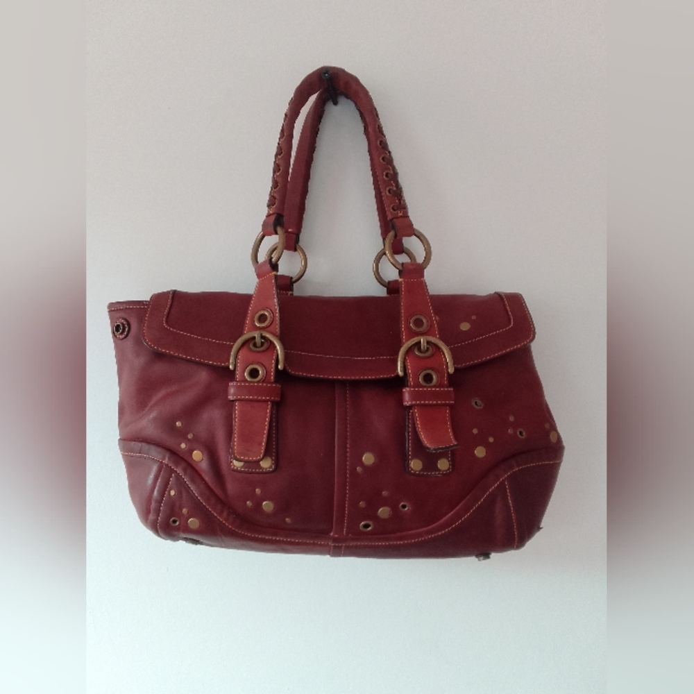 Coach Vintage Leather Soho Buckle Satchel Handbag Shoulder Bag C04S-9642 Brown